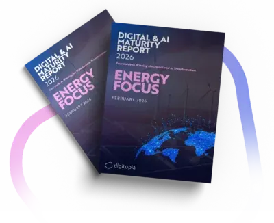 Two copies of the Digital & AI Maturity Report 2026 Energy Focus