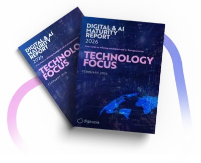 Two copies of the Digital & AI Maturity Report 2026 Technology Focus