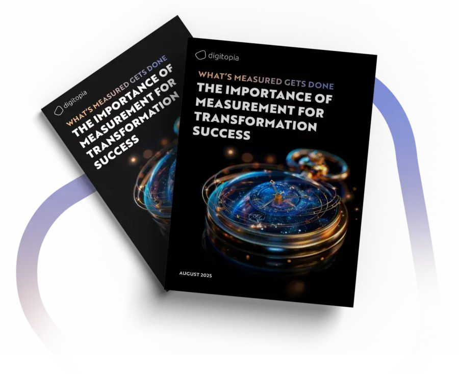 Two copies of the measurement e-book, one behind the other, on a pale gradient.