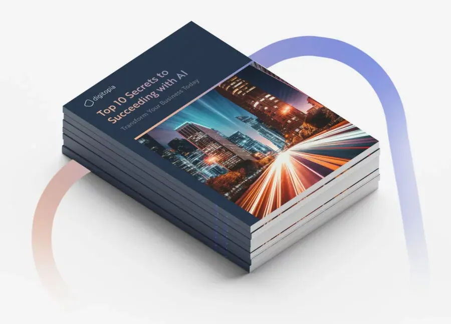 A stack of printed copies of the Top 10 Secrets e-book seen from above.